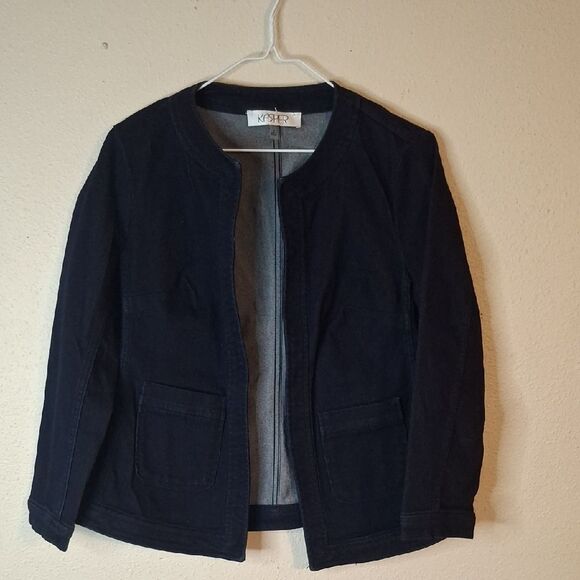 Kasper Women's Jean Blazer Jacket Size Small - Picture 1 of 7